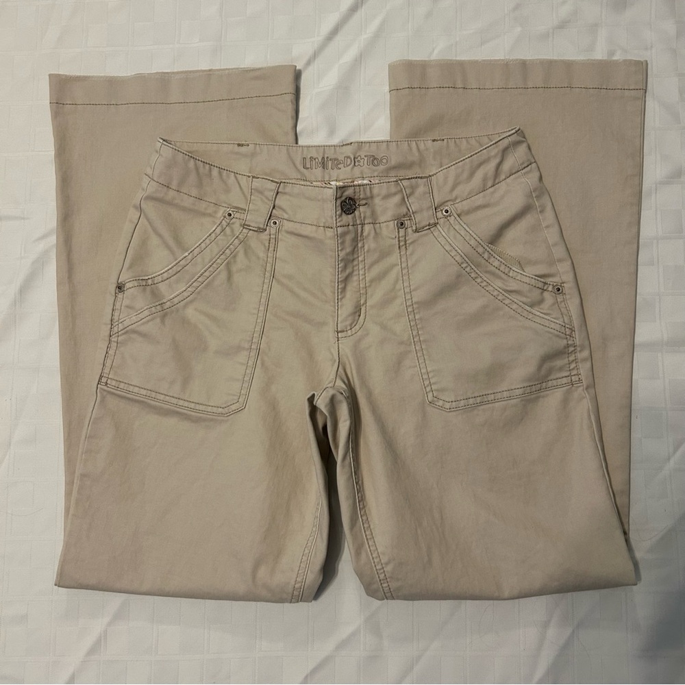Limited Too Khaki Pants Size 16 1/2 Wide Leg